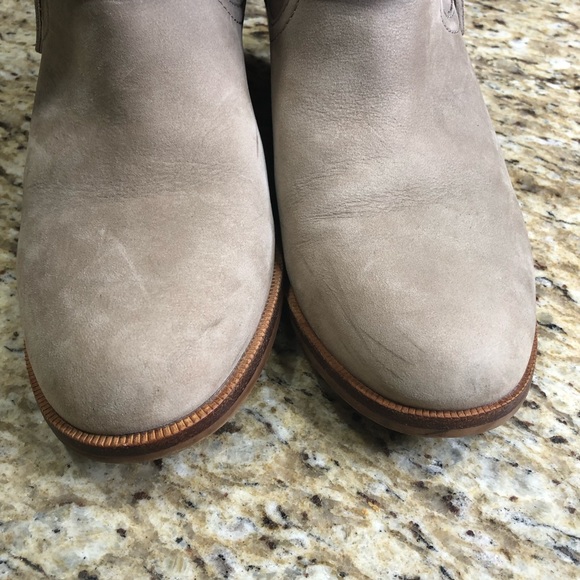 Ugg Australia Elora Leather Almond Toe Ankle Boots Sahara 9.5 - Picture 8 of 9